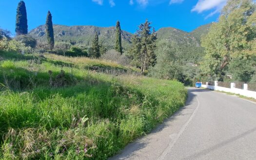 Sea view village plot in Spartilla – Build up to 400m2.