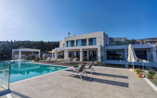 6 Bedroom Contemporary Villa with Panoramic Sea Views in Avlaki NE Corfu