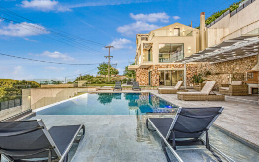 Newly Built 3-Bedroom Villa with Stunning Views of Corfu Town