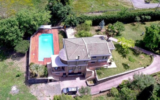 Luxury Villa with sea and city views – For Sale in Corfu