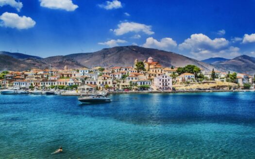 Greece's property market boom in 2025, showing rising demand for real estate in Corfu and other popular Greek locations, with picturesque views.