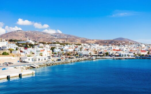 Coastal property in Greece with sea view showing climate change impact on property choices in the Mediterranean