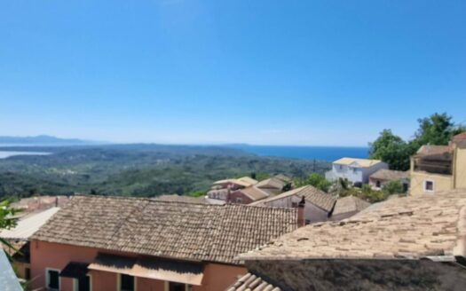 Renovated 3-Story Stone House with Sea Views in Chlomos, South Corfu