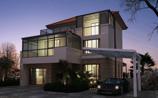 Luxury villa in Corfu with stunning sea view for real estate investment in 2025.