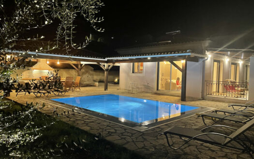 BARBATI, CORFU – Modern 4-Bedroom Villa with Guest House, Pool & Prime Location