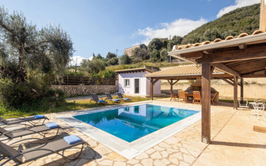 BARBATI, CORFU – Modern 4-Bedroom Villa with Guest House, Pool & Prime Location