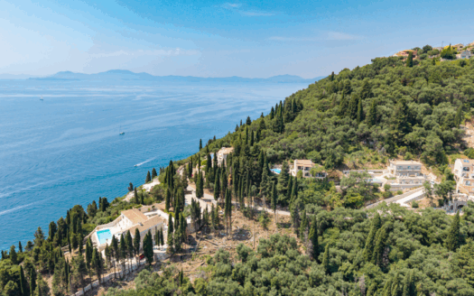 Stylish New Villa with Sea Views & Pool — Moments from Agni Bay