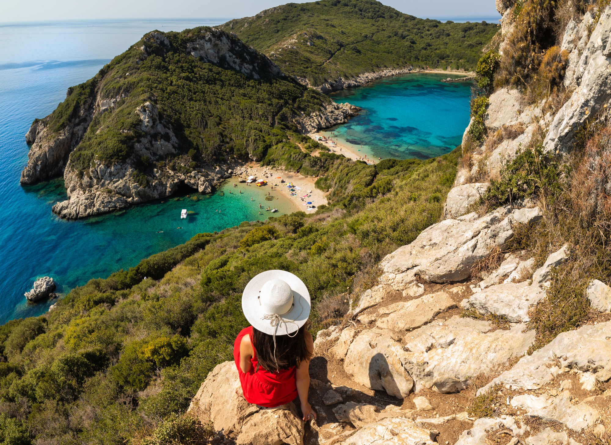 Scenic view of affordable properties near beaches in Corfu ideal for homebuyers and investors.