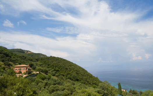 Modern Corfu villa for sale, investment property with sea view, 2025