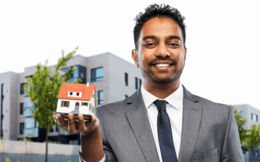 Real estate agent assisting buyers and sellers during property transactions, providing expert guidance.