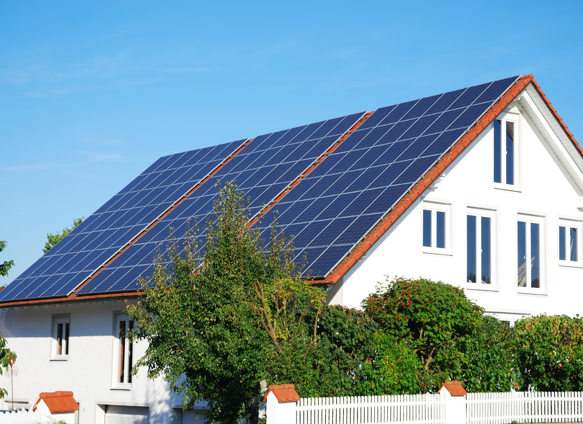 Eco-friendly villa in Corfu with solar panels and energy-efficient features