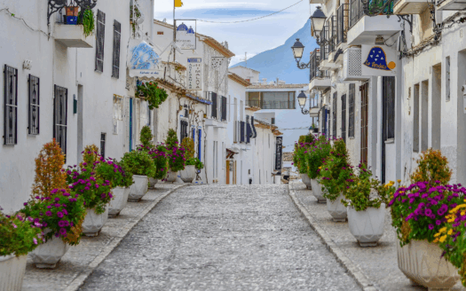 Corfu Town streets with vibrant culture and peaceful retirement living.