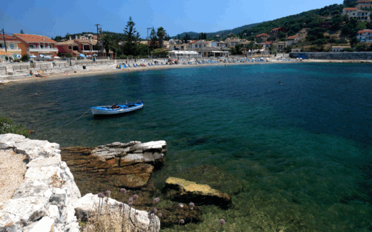 Aerial view of Kassiopi, Corfu, with investment potential.