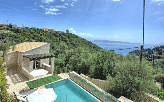 2-Bedroom Villa for Sale with Heated Pool and Sea Views in Agni, North East Corfu