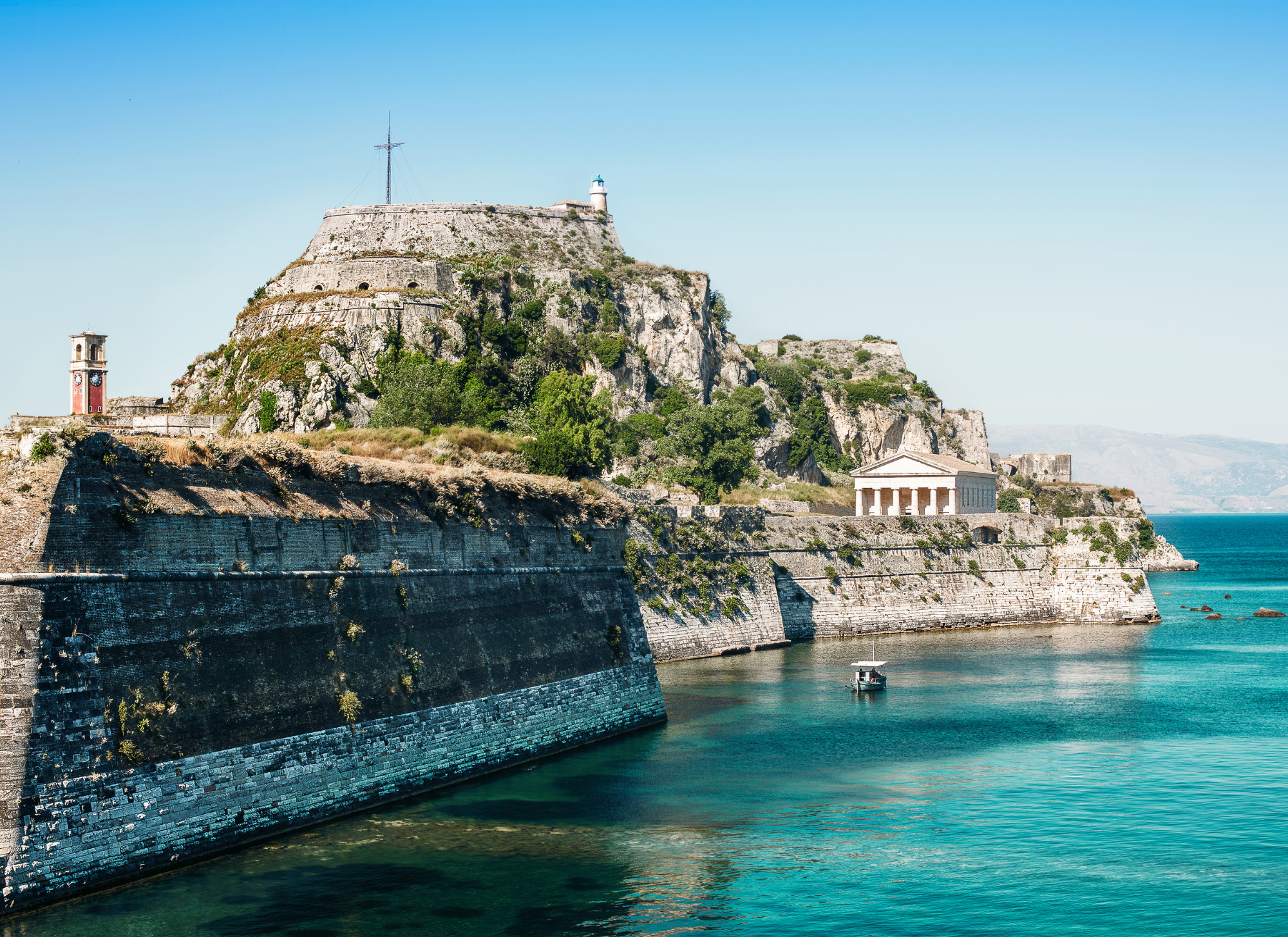Modern villa by the sea in Kassiopi, Corfu with panoramic views.