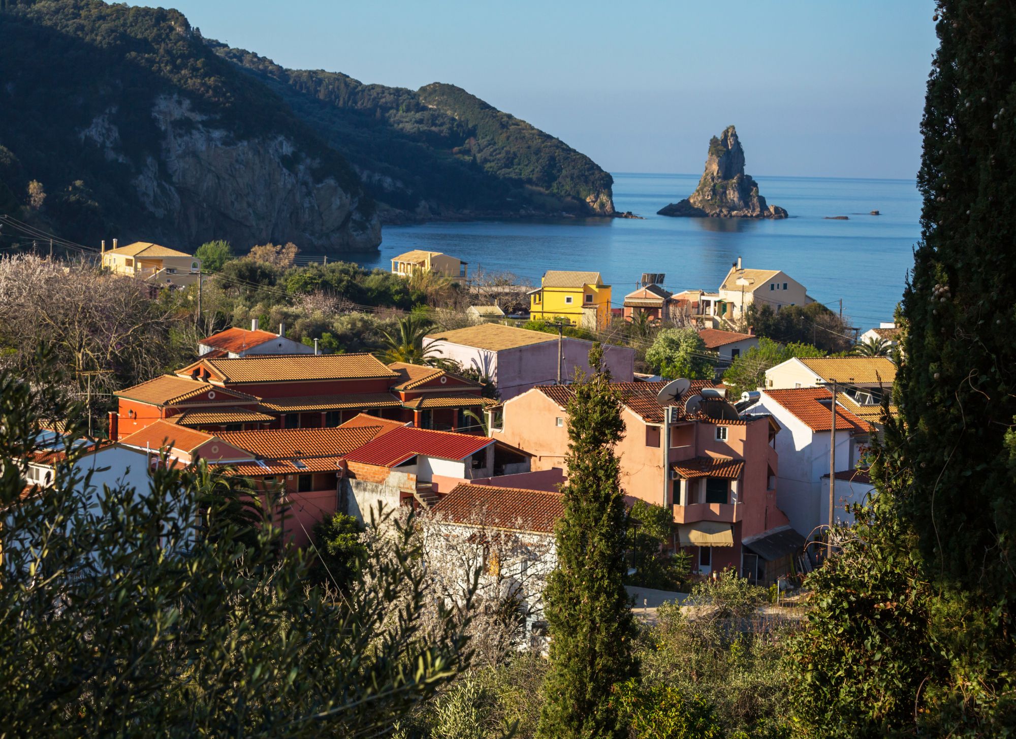 Beachfront property in Agios Gordios, Corfu.