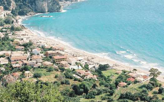 Modern beachfront property in Agios Gordios, Corfu.