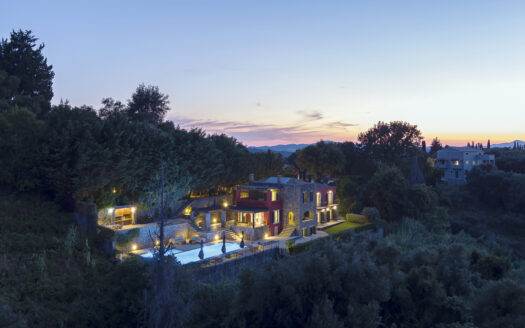 Luxury stone Villa for Sale in Evropouli, Corfu – Excellently Situated with Sea views