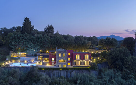 Luxury stone Villa for Sale in Evropouli, Corfu – Excellently Situated with Sea views