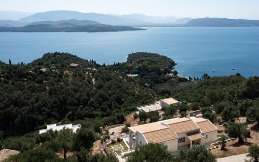 Elegant Hillside Villa in Prestigious Kerasia, North East Corfu