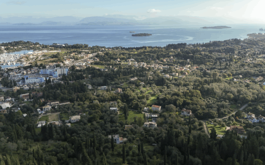 4,000 m² Private Sea-View Estate With Large Villa License – Kira Chrisikou, Corfu