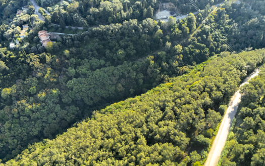 Elevated Sea-View Plot in Sinies Below the Main Road