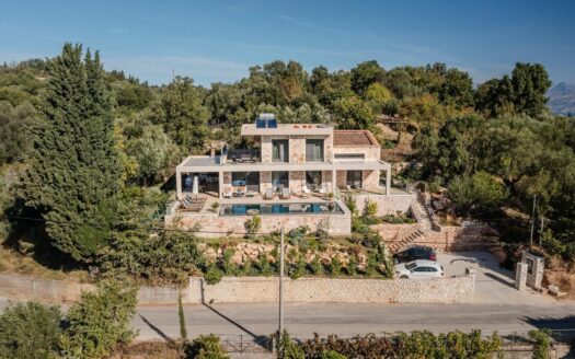 Exquisite Newly Built 4-Bedroom Stone Villa With Vast Sea Views, North-East Corfu