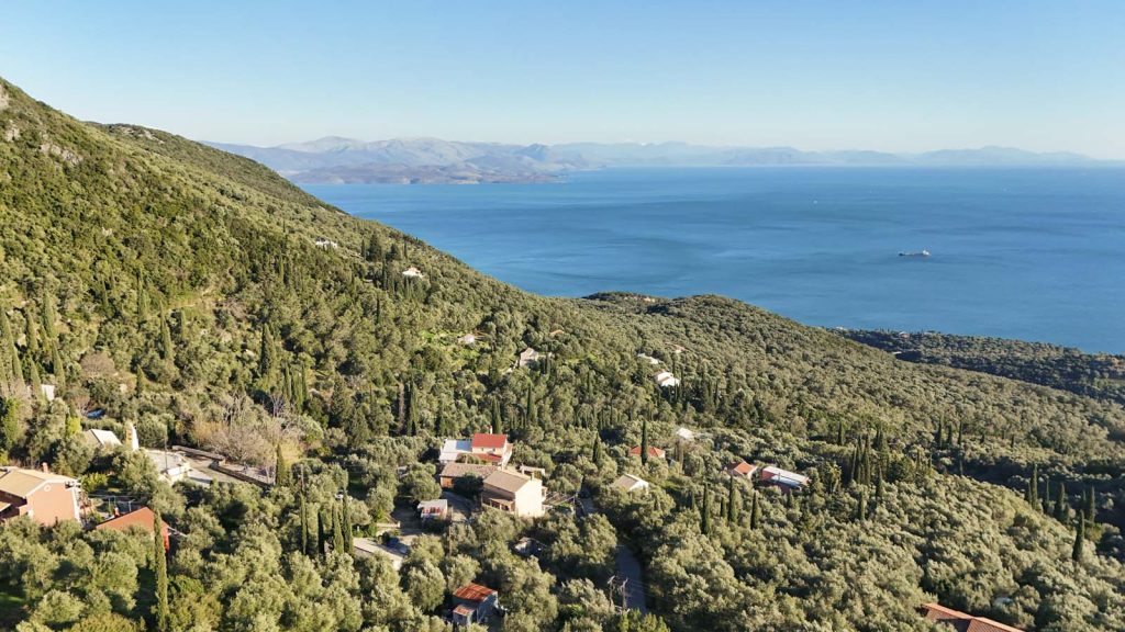 Elevated Buildable Plot for Sale near Spartilas, North Corfu 1,000m² with Sea and Mountain Views (21)