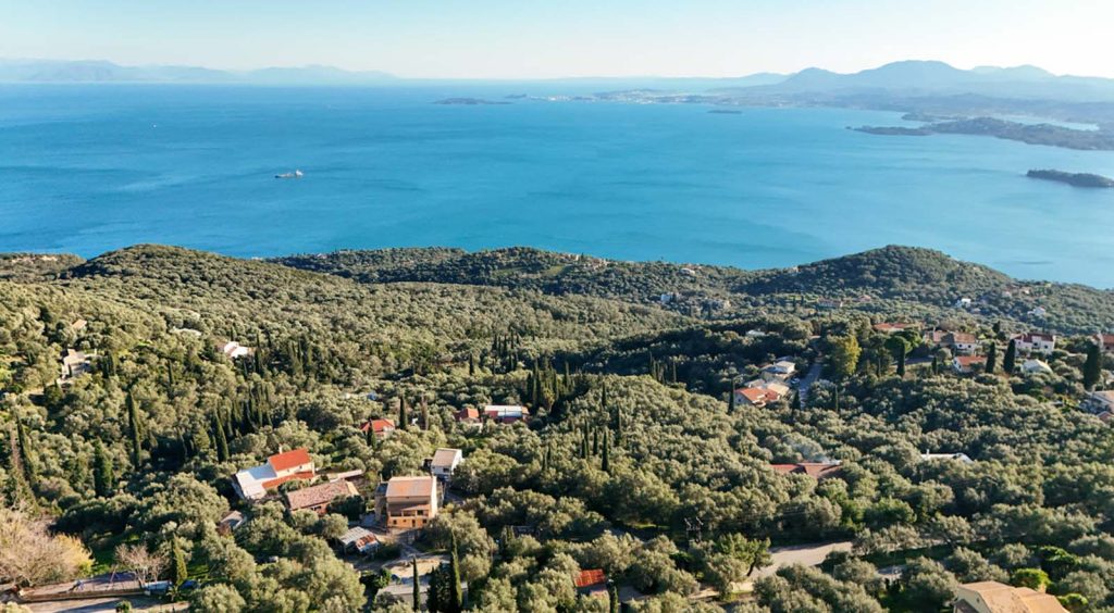 Elevated Buildable Plot for Sale near Spartilas, North Corfu 1,000m² with Sea and Mountain Views (8)