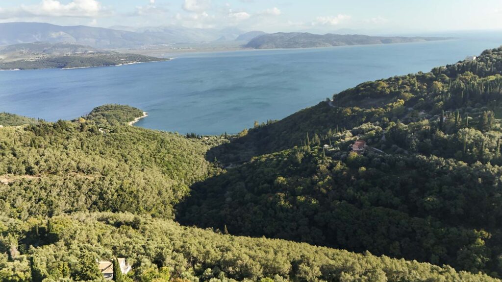 9,000m² Sea View Plot for Sale in Sinies, North East Corfu (1)