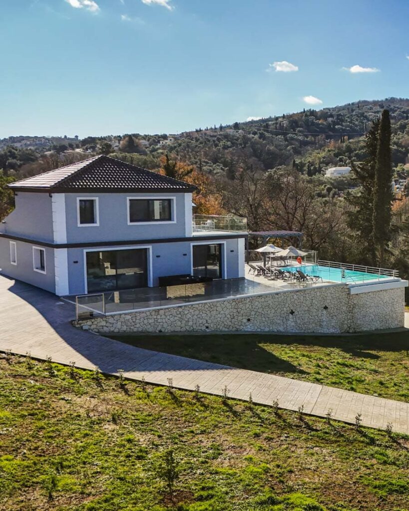 Brand New Three Bedroom Villa with Pool and Sea Views for Sale in Agios Stefanos, North East Corfu (4)