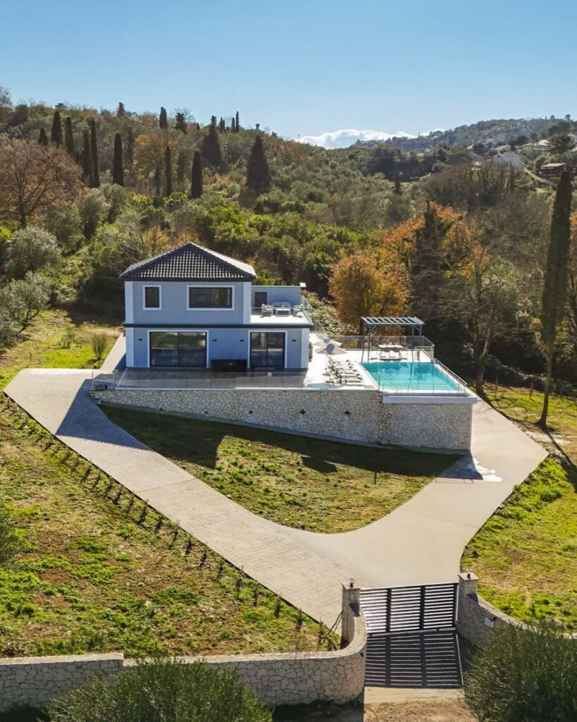 Brand New Three Bedroom Villa with Pool and Sea Views for Sale in Agios Stefanos, North East Corfu (5)