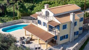 Four Bedroom Turnkey Villa with Pool and Sea Views for Sale in Kalami, North East Corfu (1)