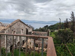 Renovation Project with Sea and Mountain Views for Sale in Loutses, North Corfu (11)