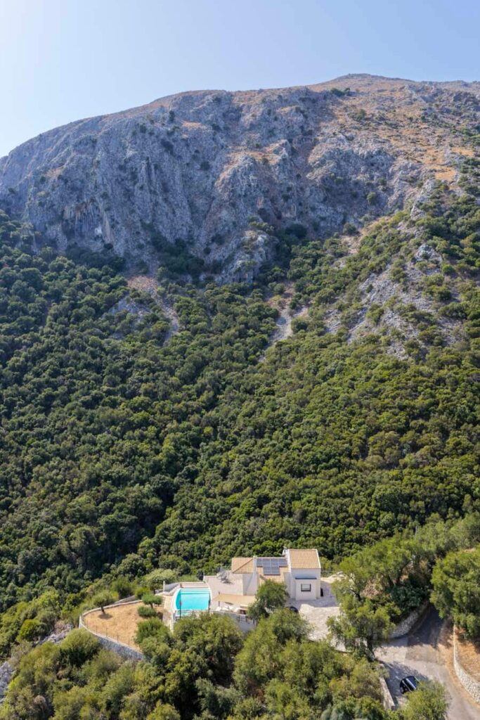 Three Bedroom Luxury Villa with Pool, Jacuzzi and Panoramic Sea Views for Sale in Viglatouri, North East Corfu (1)