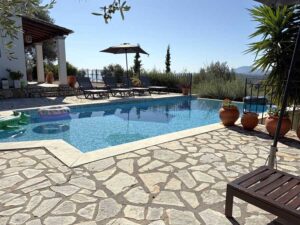 Three Bedroom Mountain Villa with Pool and Sea Views for Sale in Ano Korakiana, Corfu (25)