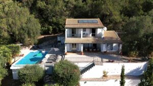 Three Bedroom Mountain Villa with Pool and Sea Views for Sale in Ano Korakiana, Corfu (31)
