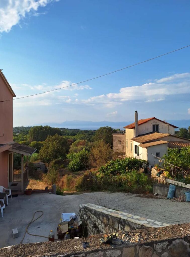 Traditional Three Bedroom Stone House with Panoramic Sea Views for Sale in Sfakera, North Corfu (3)