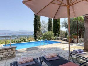 Two Bedroom Stone Villa with Sea Views and Pool for Sale near Kassiopi, North East Corfu (47)