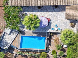 Two Bedroom Stone Villa with Sea Views and Pool for Sale near Kassiopi, North East Corfu (8)