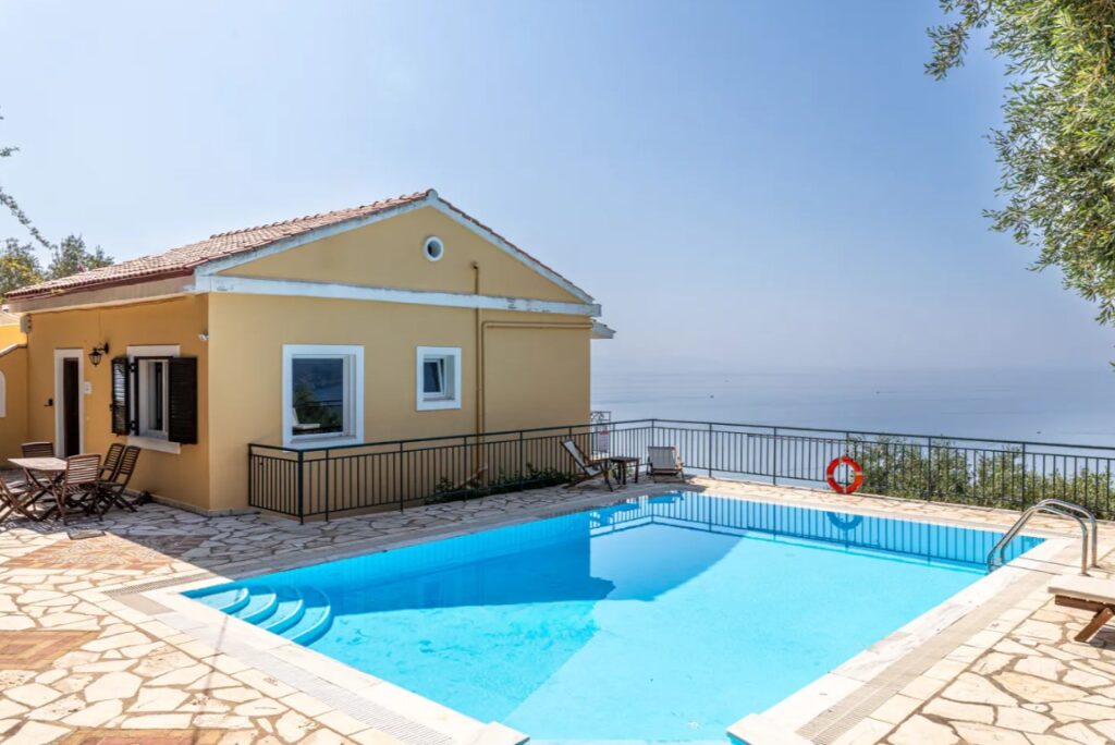 Two Side by Side Villas with Pools and Sea Views for Sale in Nissaki, North East Corfu (20)