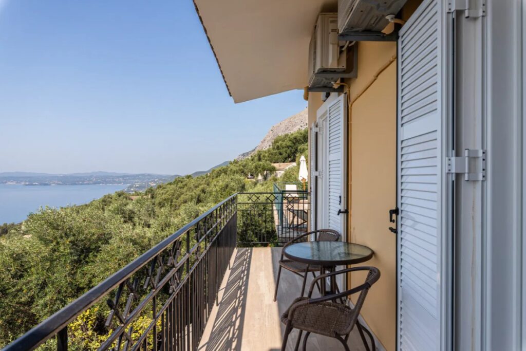 Two Side by Side Villas with Pools and Sea Views for Sale in Nissaki, North East Corfu (8)