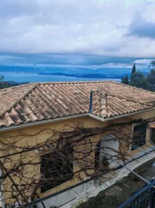 Three Building Property for Sale in Sinies, Kassiopi, Northeast Corfu 175m² with Sea Views (1)