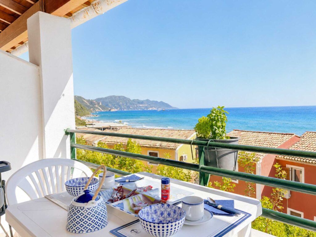 Two Bedroom Sea View Apartment with Private Garden Near Glyfada Beach, Corfu (8)