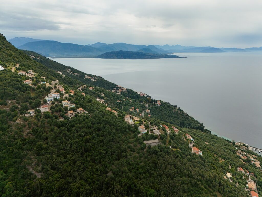 5,000 m² Sea View Building Plot with Permission for Two Villas in Viglatouri, North East Corfu (4)