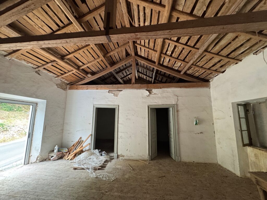 Traditional Stone Village House with Sea Views Above Nissaki Beach, North East Corfu (6)