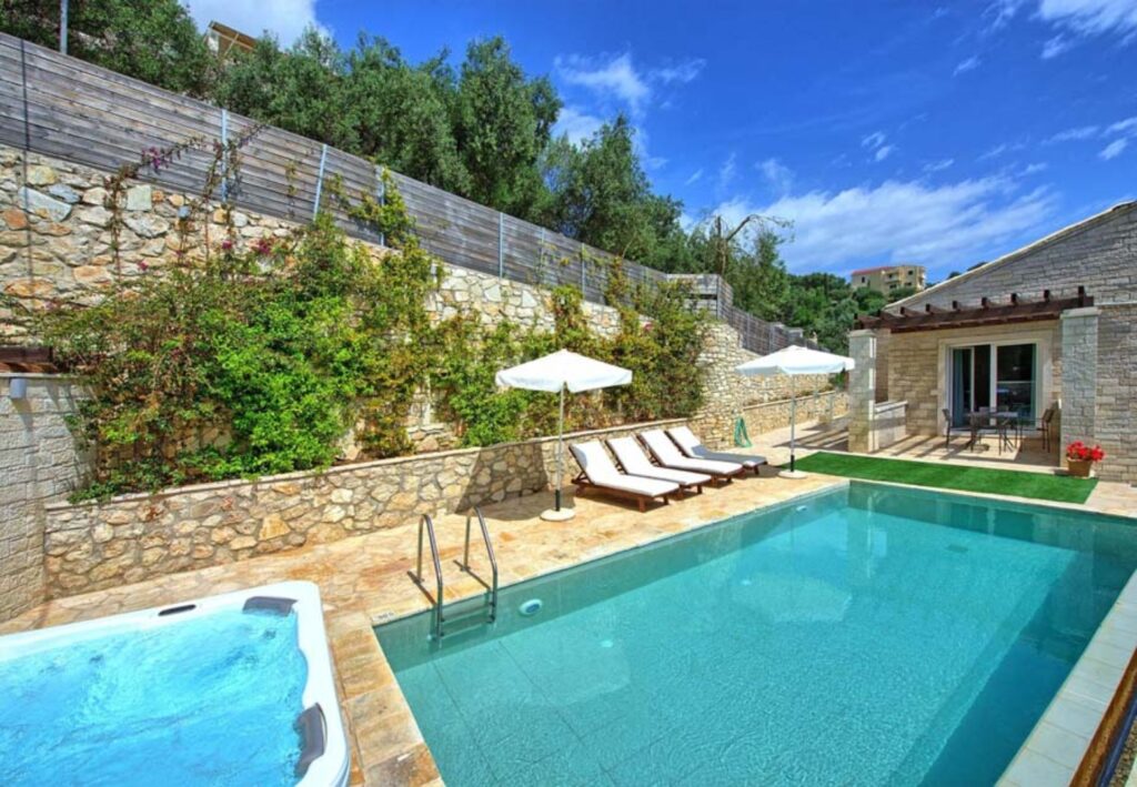 2 Bedroom Villa with Heated Pool and Sea Views in Agni, North East Corfu €800,000 (2)