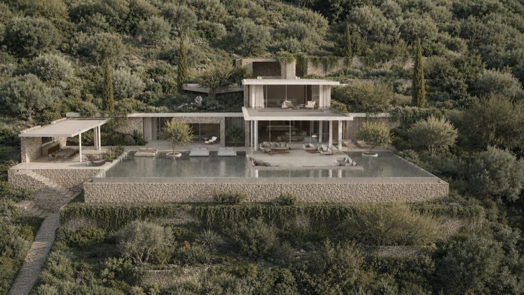 Exceptional Off Plan Luxury Villa with 214m² Infinity Style Pool and Panoramic Sea Views in Spartilas, North East Corfu – €3,900,000 (1)