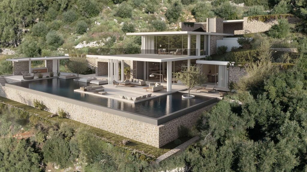 Exceptional Off Plan Luxury Villa with 214m² Infinity Style Pool and Panoramic Sea Views in Spartilas, North East Corfu – €3,900,000 (4)