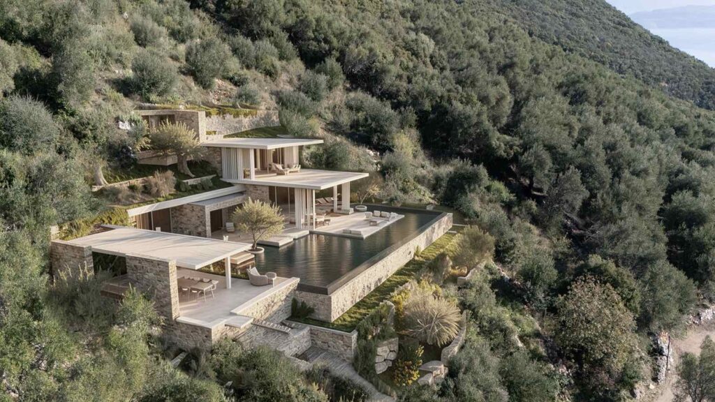 Exceptional Off Plan Luxury Villa with 214m² Infinity Style Pool and Panoramic Sea Views in Spartilas, North East Corfu – €3,900,000 (5)